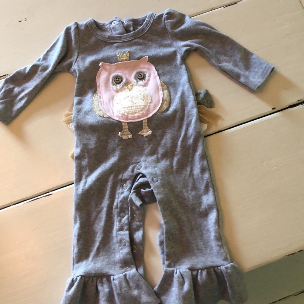 Mud pie owl one piece